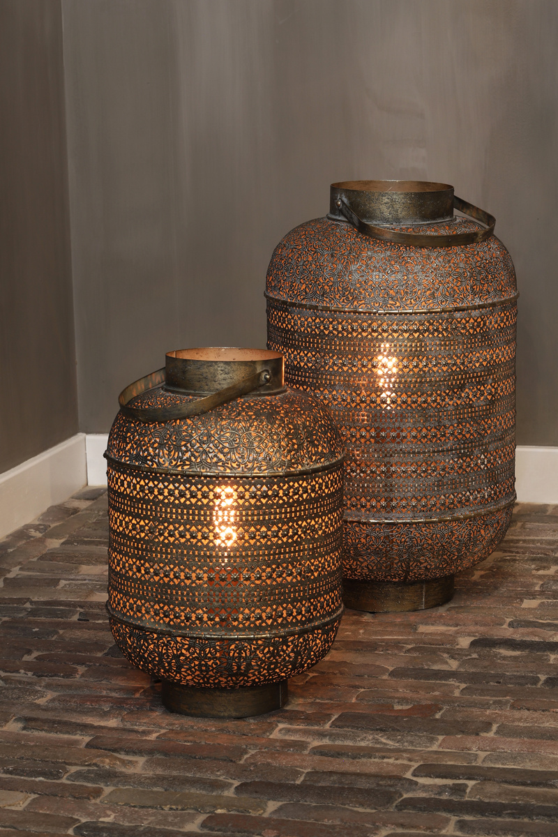 Light & Living - Tafellamp UDUPI - Ø31x45.5cm - Bruin