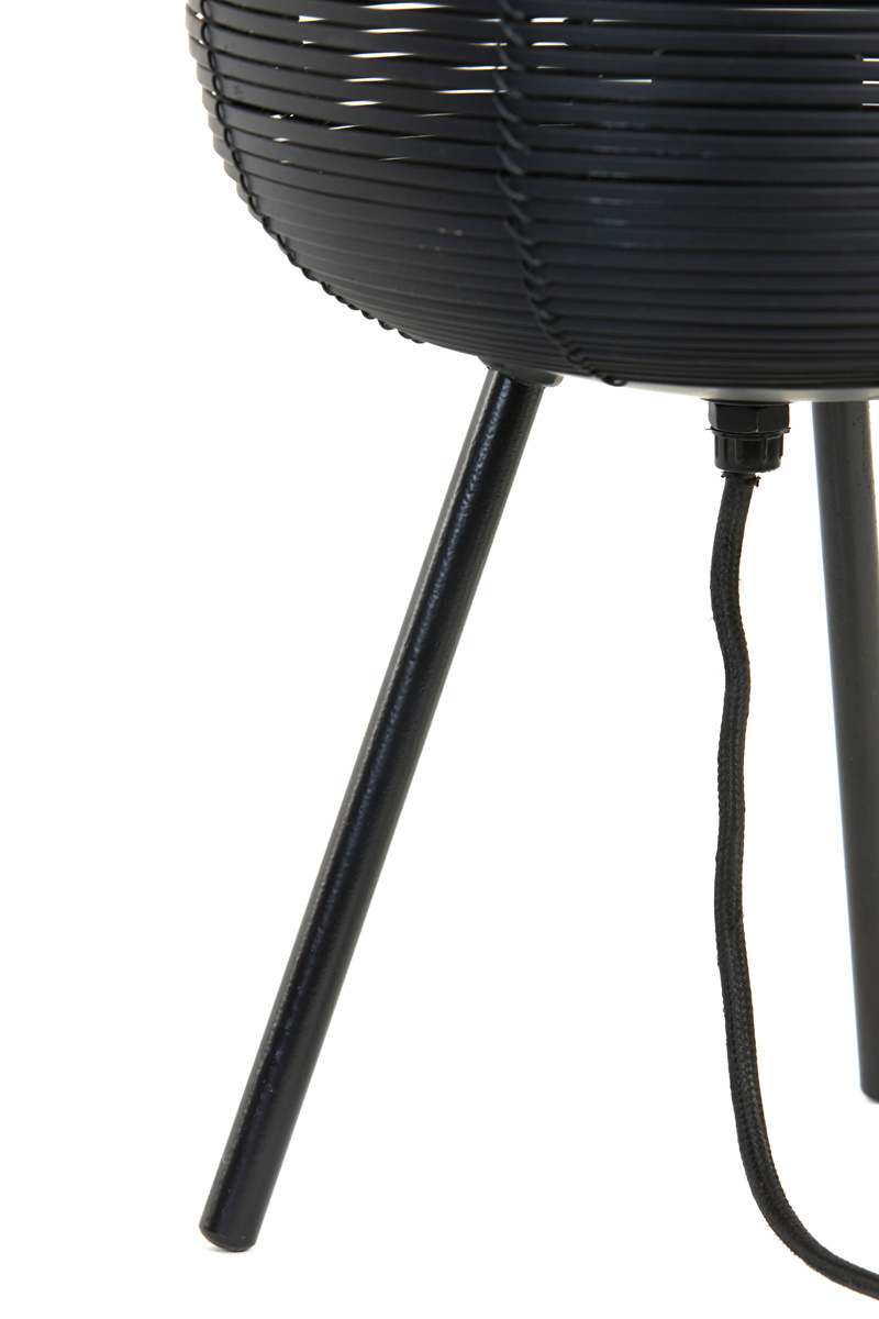 Light & Living - Tafellamp TOMEK - Ø21x55cm - Zwart