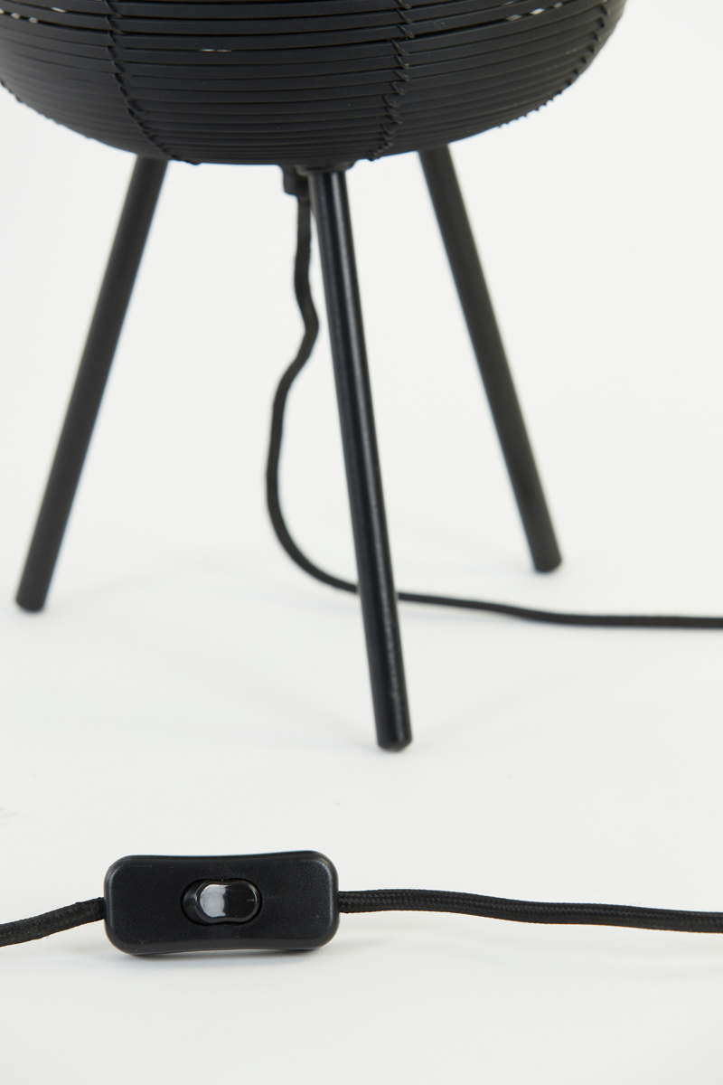 Light & Living - Tafellamp TOMEK - Ø21x55cm - Zwart