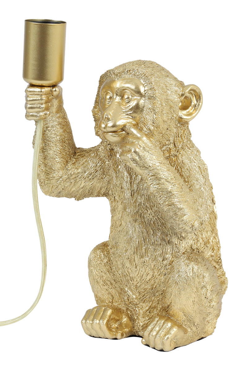 Light & Living - Tafellamp MONKEY  - 20x19.5x34cm - Goud