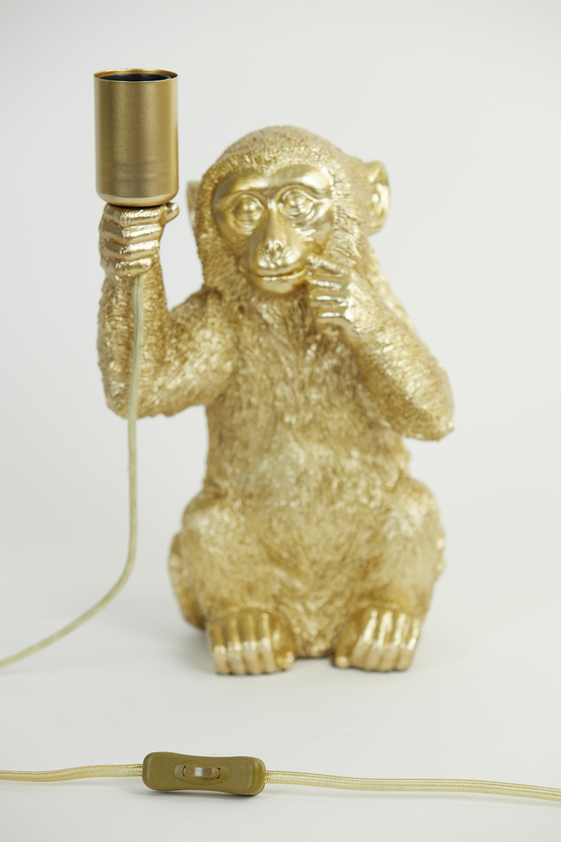 Light & Living - Tafellamp MONKEY  - 20x19.5x34cm - Goud