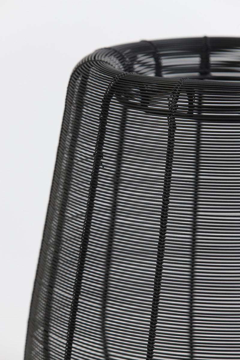 Light & Living - Tafellamp ADETA - Ø22x26cm - Zwart