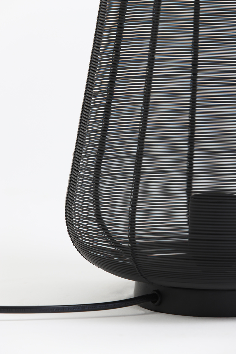 Light & Living - Tafellamp ADETA - Ø22x26cm - Zwart