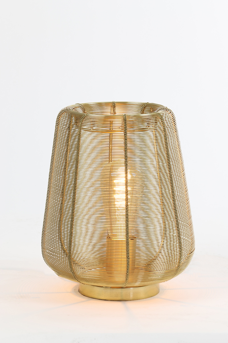 Light & Living - Tafellamp ADETA - Ø22x26cm - Goud
