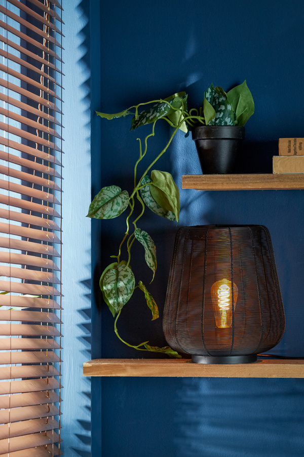 Light & Living - Tafellamp ADETA - Ø29x31.5cm - Zwart