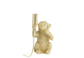Light & Living - Tafellamp MONKEY - 13x12.5x23.5cm - Goud