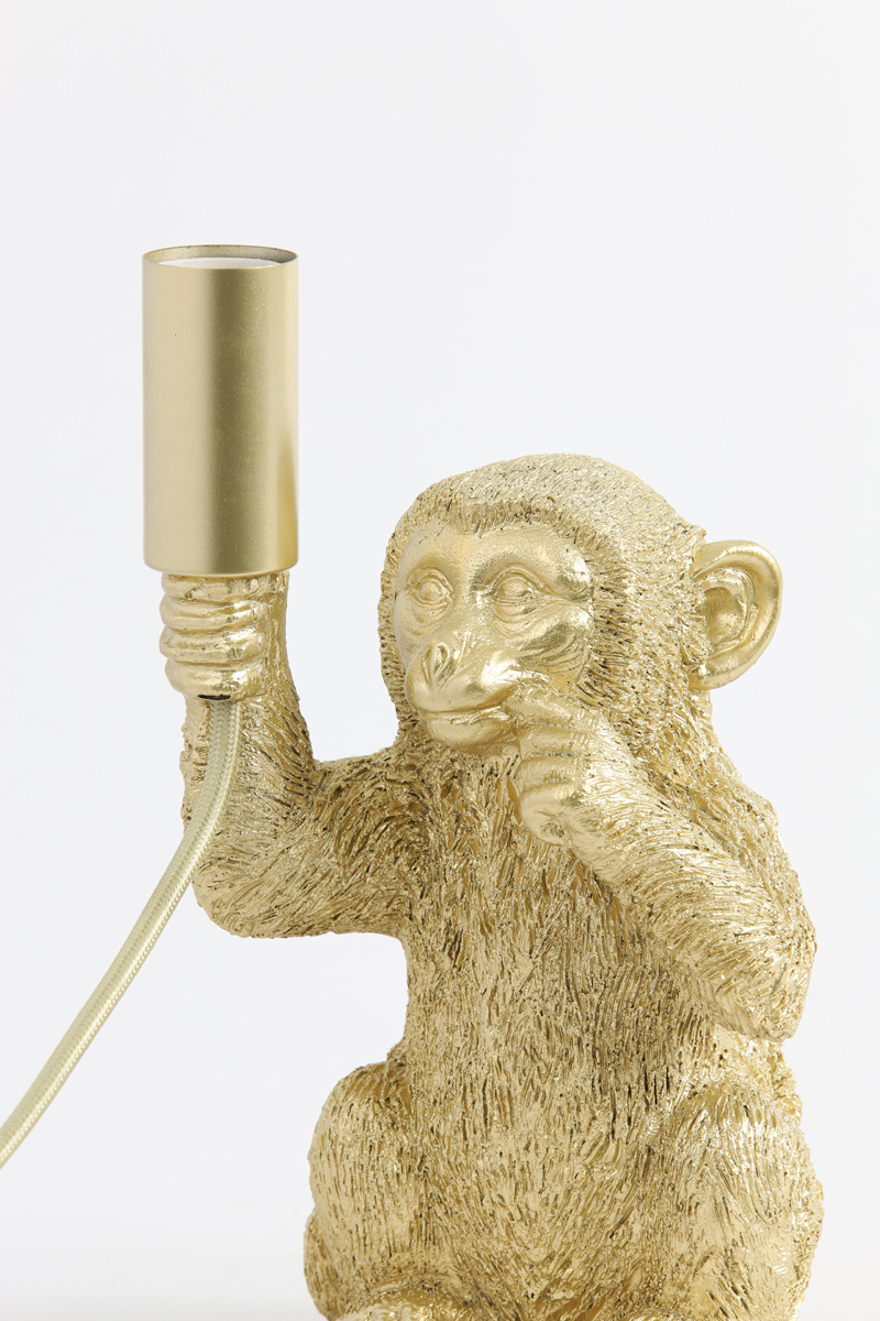 Light & Living - Tafellamp MONKEY - 13x12.5x23.5cm - Goud