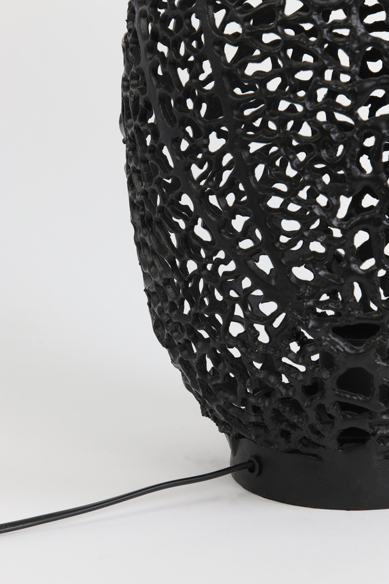 Light & Living - Tafellamp SINULA - Ø24x40cm - Zwart