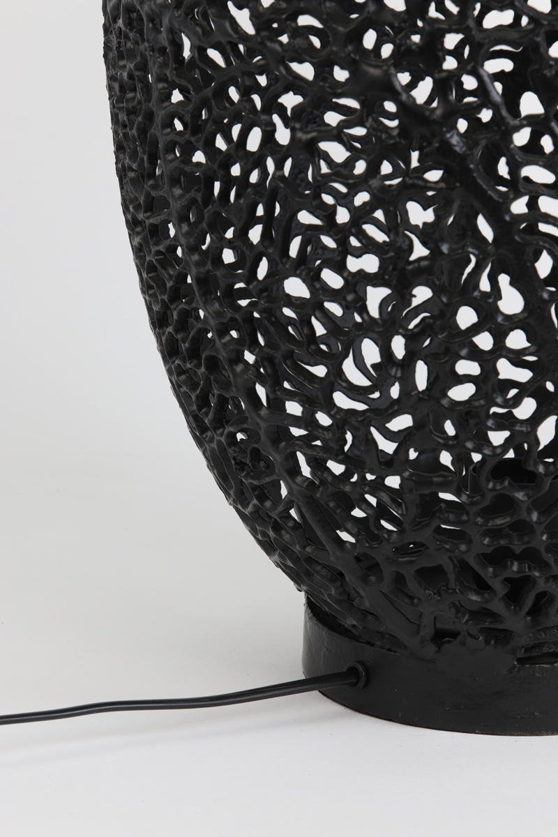 Light & Living - Tafellamp SINULA - Ø33x52cm - Zwart