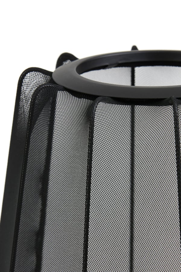 Light & Living - Tafellamp PLUMERIA - Ø25x45cm - Zwart