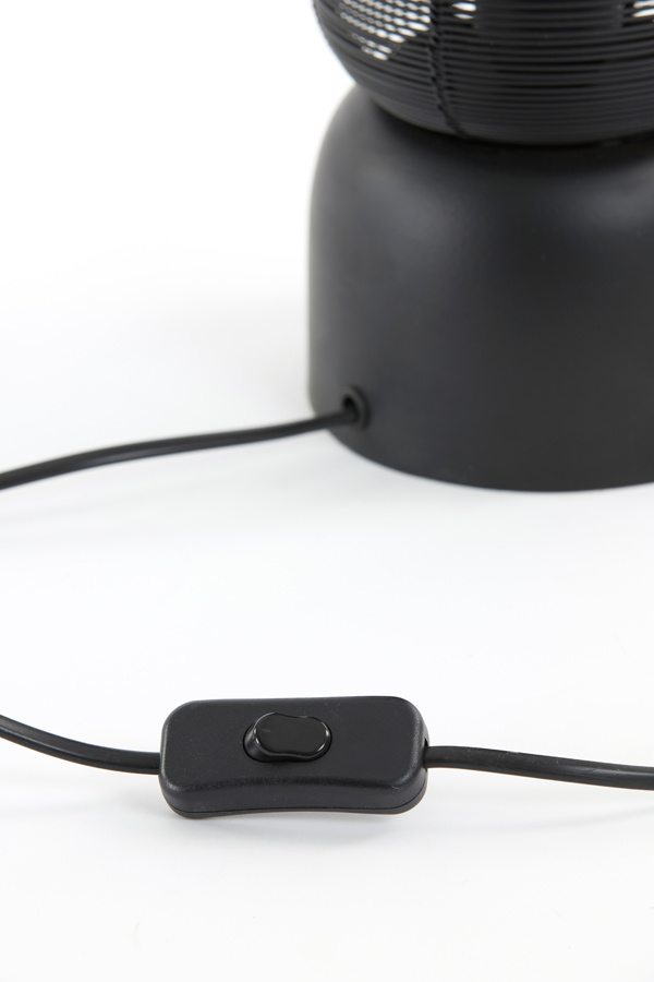 Light & Living - Tafellamp LEZUZA  - 13.5x13.5x49.5cm - Zwart