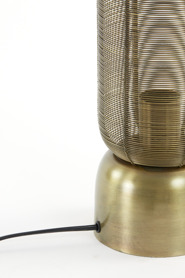 Light & Living - Tafellamp LEZUZA  - 13.5x13.5x49.5cm - Brons