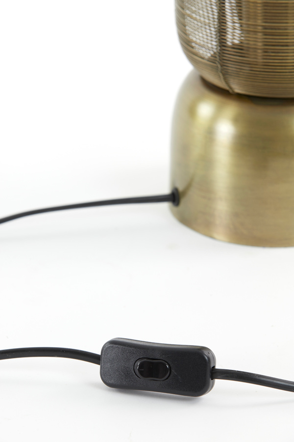 Light & Living - Tafellamp LEZUZA  - 13.5x13.5x49.5cm - Brons