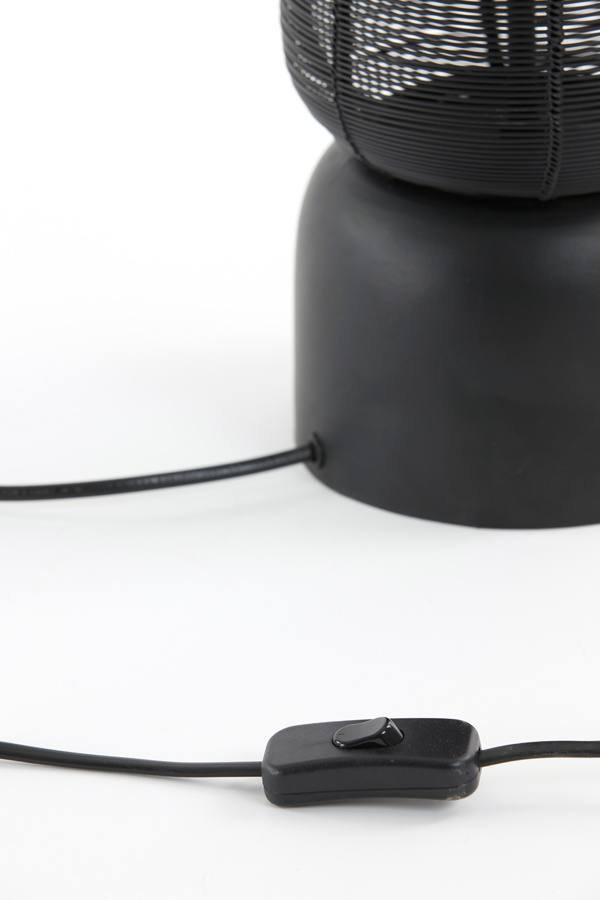 Light & Living - Tafellamp LEZUZA  - 15.5x15.5x60.5cm - Zwart