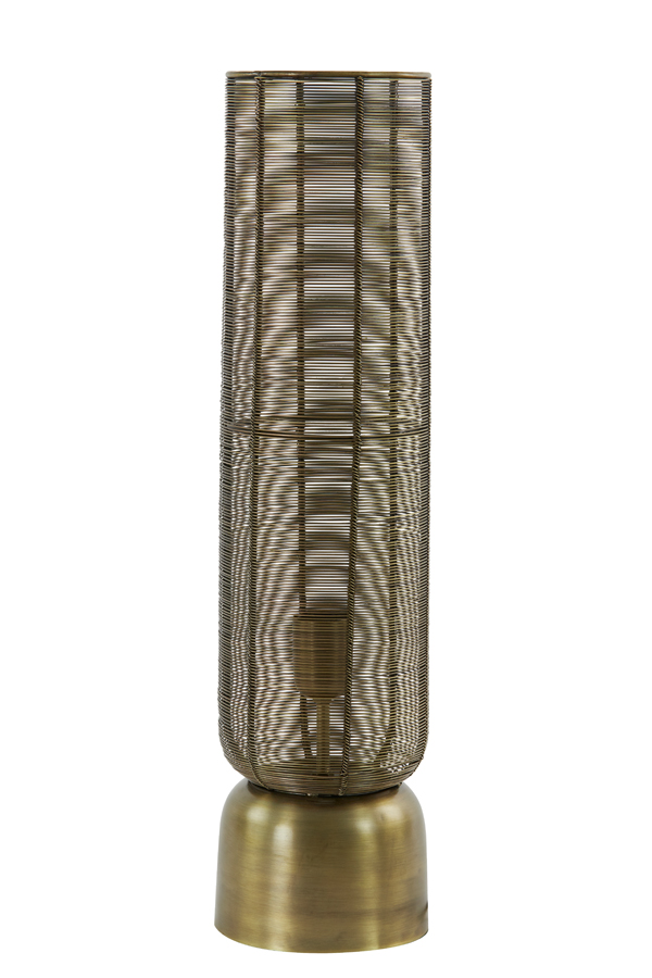 Light & Living - Tafellamp LEZUZA  - 15.5x15.5x60.5cm - Brons