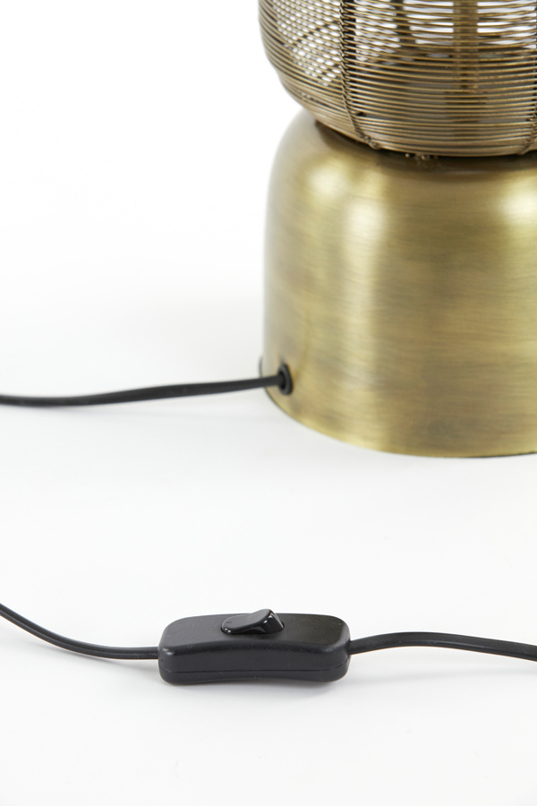 Light & Living - Tafellamp LEZUZA  - 15.5x15.5x60.5cm - Brons