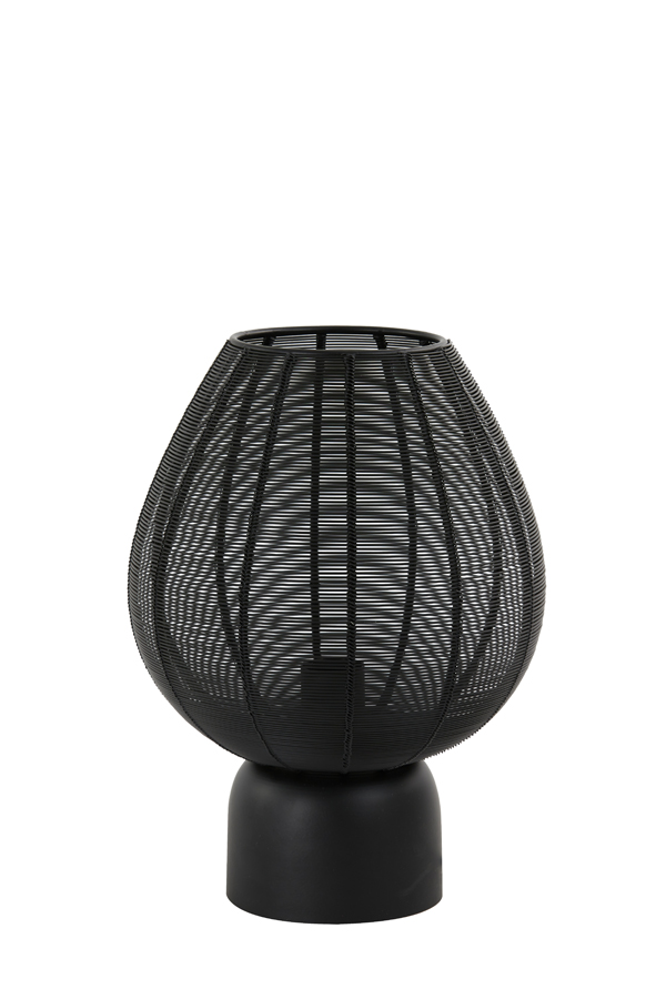 Light & Living - Tafellamp SUNEKO  - 25x25x34cm - Zwart