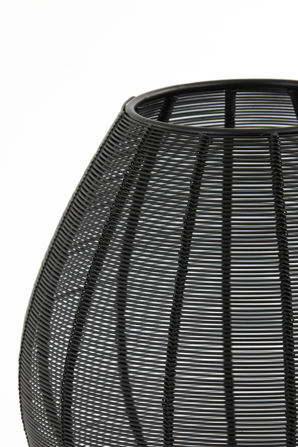 Light & Living - Tafellamp SUNEKO  - 25x25x34cm - Zwart