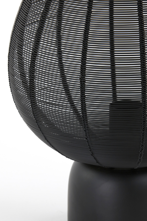 Light & Living - Tafellamp SUNEKO  - 25x25x34cm - Zwart