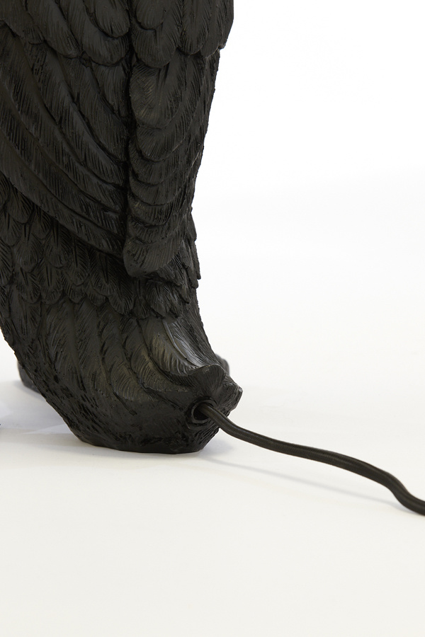 Light & Living - Tafellamp DUCK  - 23.5x23x48.5cm - Zwart