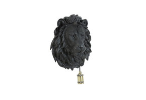 Light & Living - Wandlamp LION - 33.5x19x40.5cm - Zwart