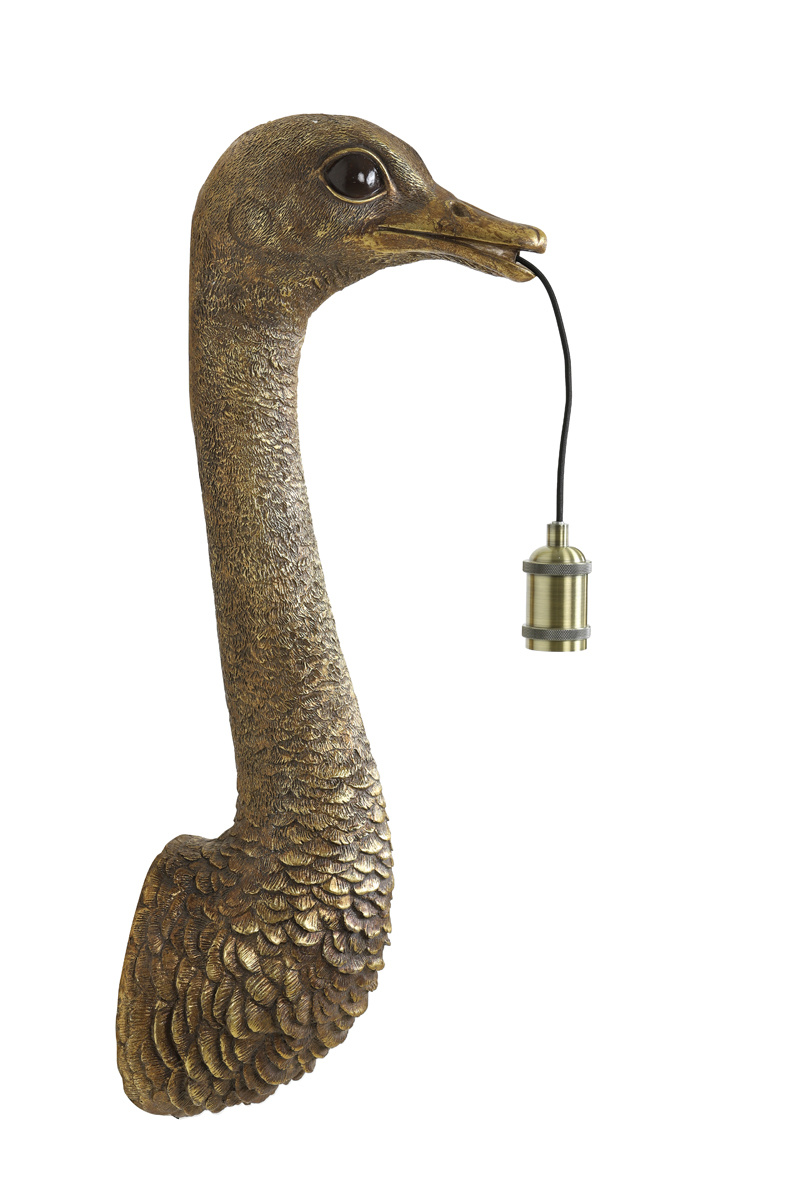 Light & Living - Wandlamp OSTRICH  - 25x19x72cm - Brons