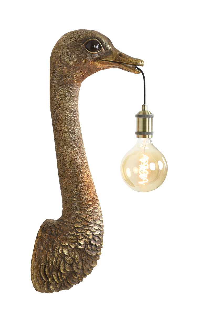 Light & Living - Wandlamp OSTRICH  - 25x19x72cm - Brons