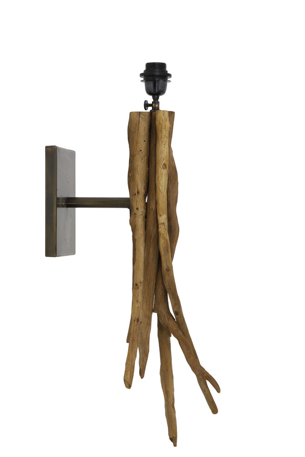 Light & Living - Wandlamp BLUMA - 25x18x70cm - Bruin