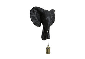 Light & Living - Wandlamp ELEPHANT - 35x13x36cm - Zwart