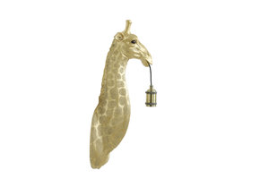 Light & Living - Wandlamp GIRAFFE  - 20.5x19x61cm - Goud