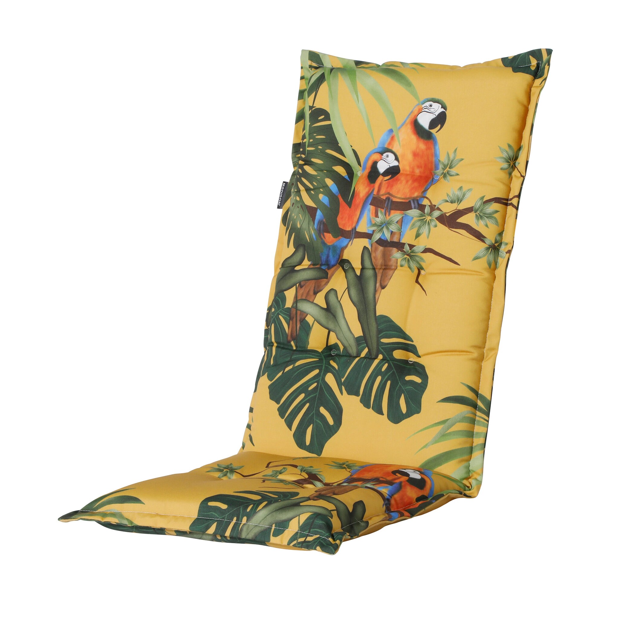 Madison - Tuinkussens Hoge Rug Riff Yellow - 123x50 - Geel