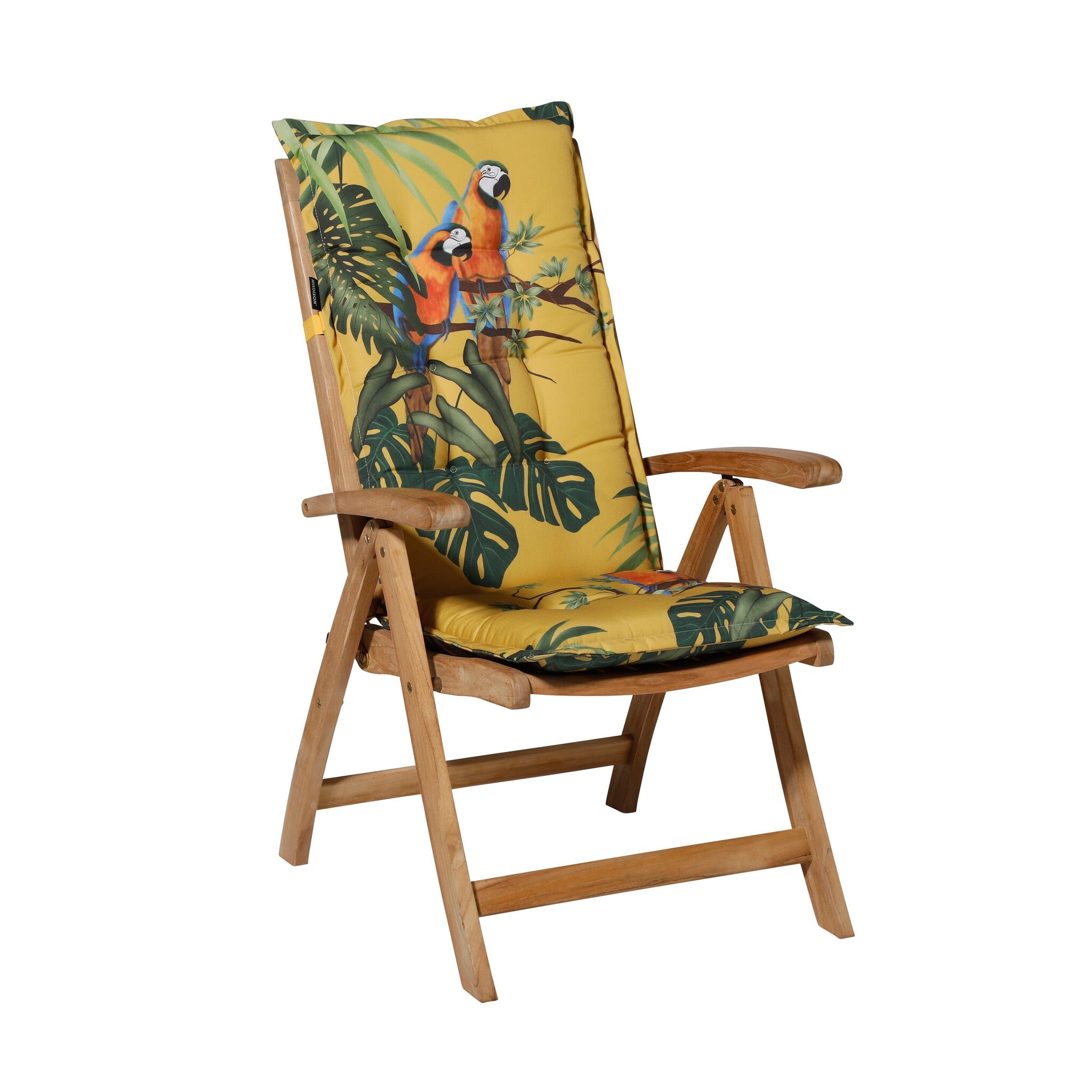 Madison - Tuinkussens Hoge Rug Riff Yellow - 123x50 - Geel