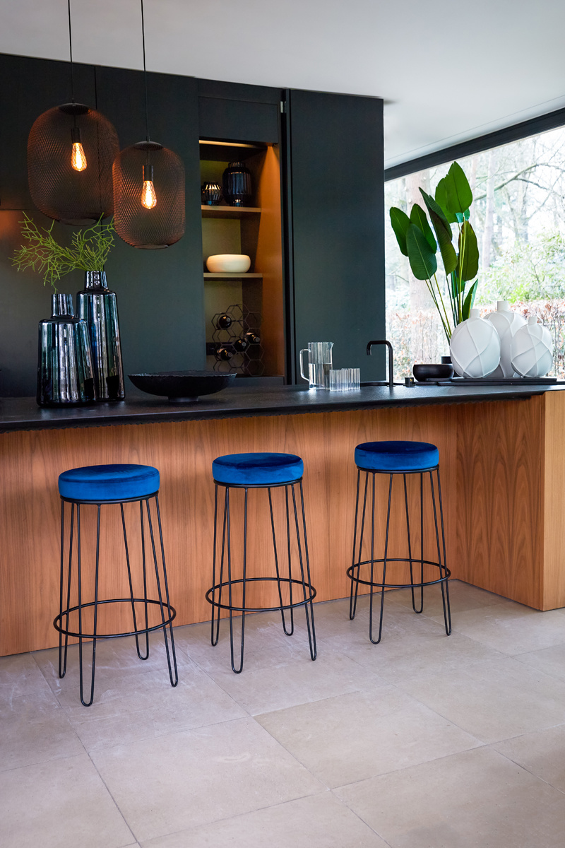 Light & Living - Hanglamp REILLEY - Ø40x48cm - Zwart