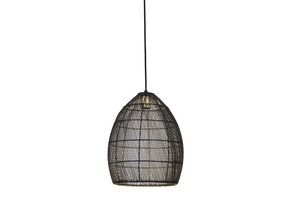 Light & Living - Hanglamp Meya - 30x30x37 - Zwart