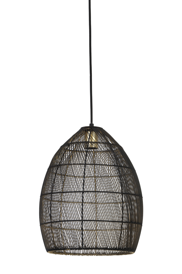 Light & Living - Hanglamp Meya - 30x30x37 - Zwart