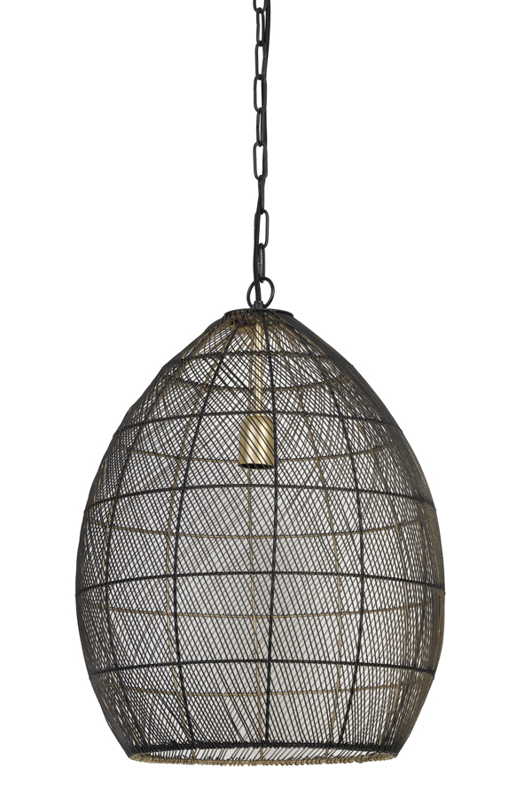 Light & Living - Hanglamp Meya - 40x40x53 - Zwart