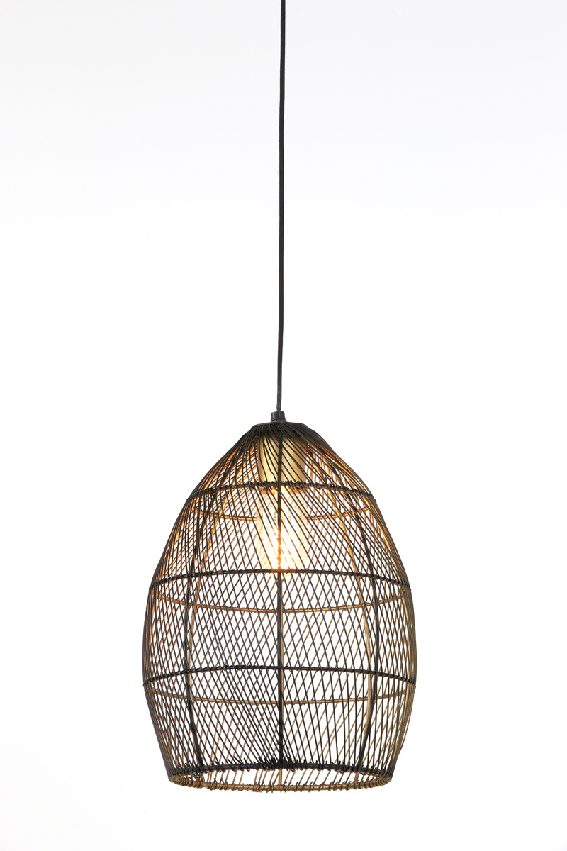 Light & Living - Hanglamp MEYA - Ø23x31cm - Zwart