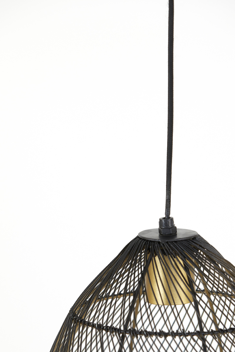 Light & Living - Hanglamp MEYA - Ø23x31cm - Zwart