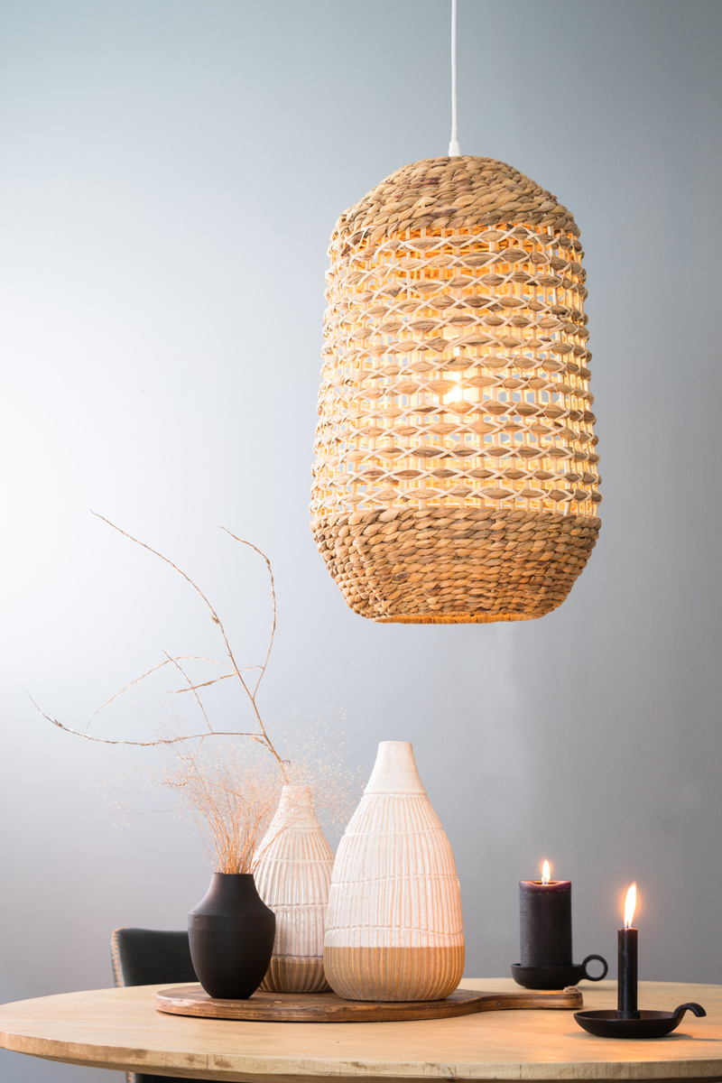 Light & Living - Hanglamp TRIPOLI - Ø37.5x58cm - Bruin