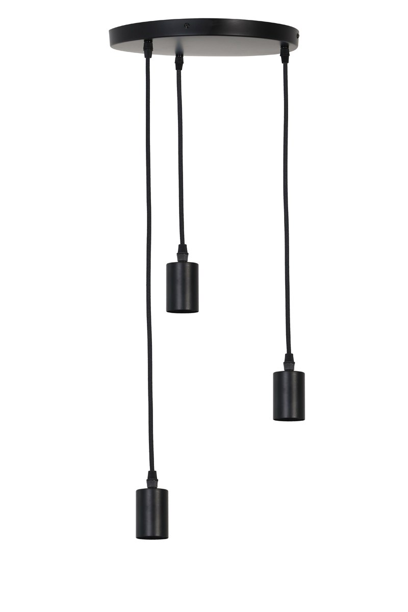 Light & Living - Hanglamp BRANDON - Ø30x117.5cm - Zwart