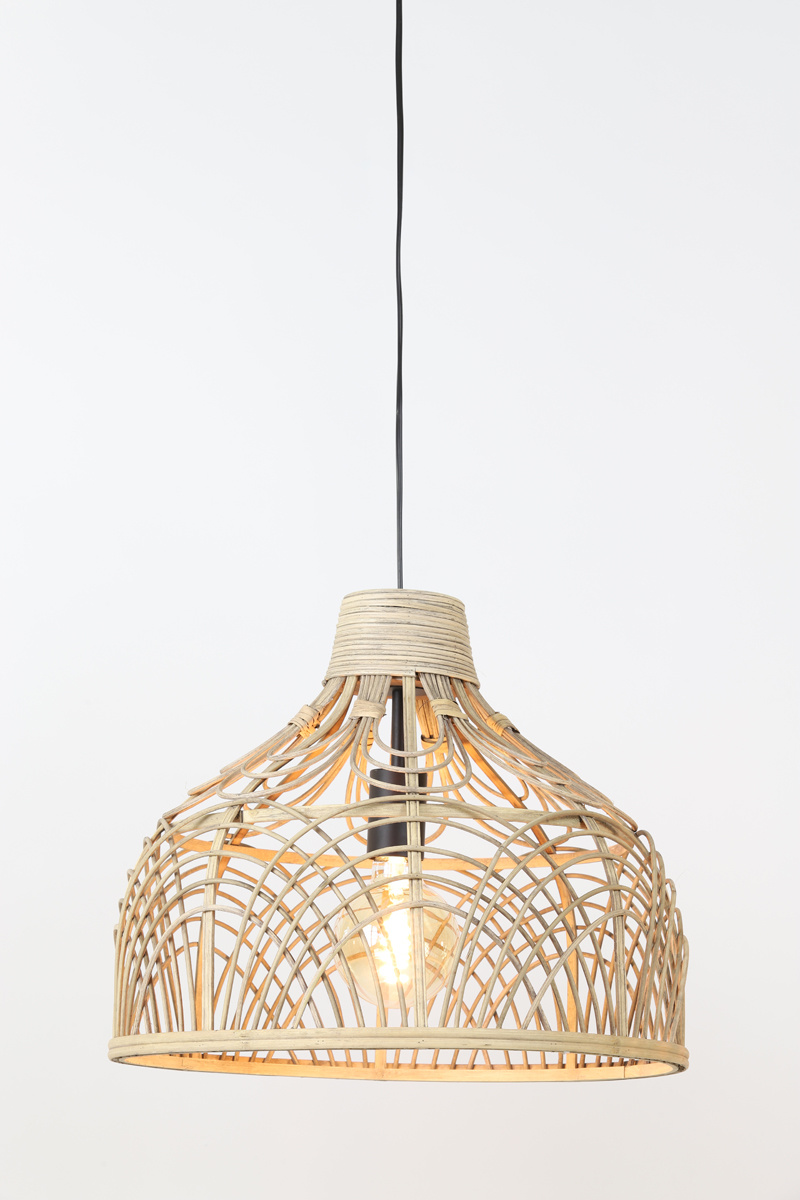 Light & Living - Hanglamp POCITA - Ø42x35cm - Bruin