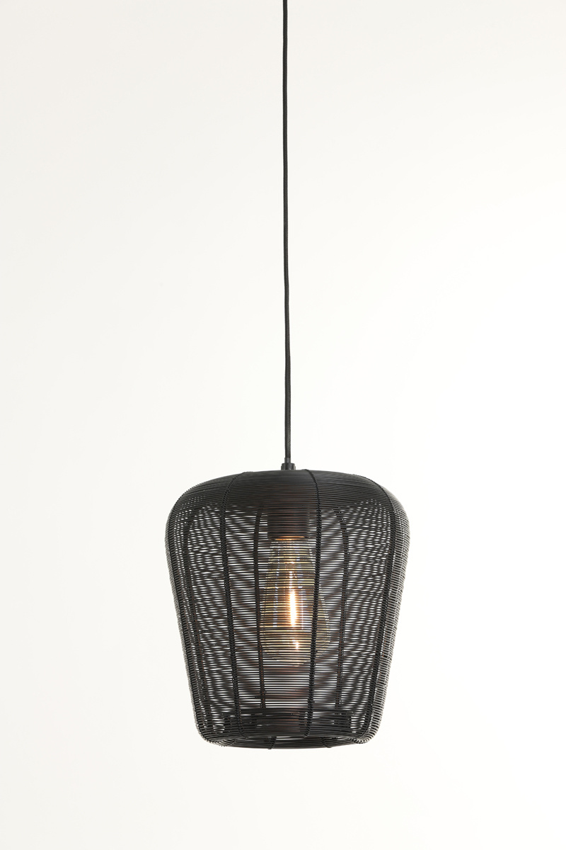 Light & Living - Hanglamp ADETA - Ø23x25cm - Zwart
