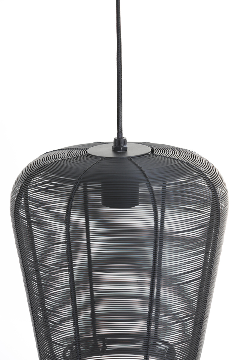 Light & Living - Hanglamp ADETA - Ø23x25cm - Zwart