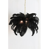 Light & Living - Hanglamp Feather - 80x80x80 - Zwart