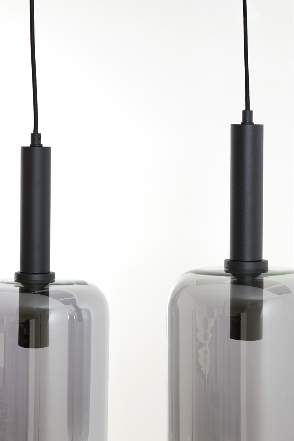 Light & Living - Hanglamp LEKAR - 100x22x32cm - Zwart