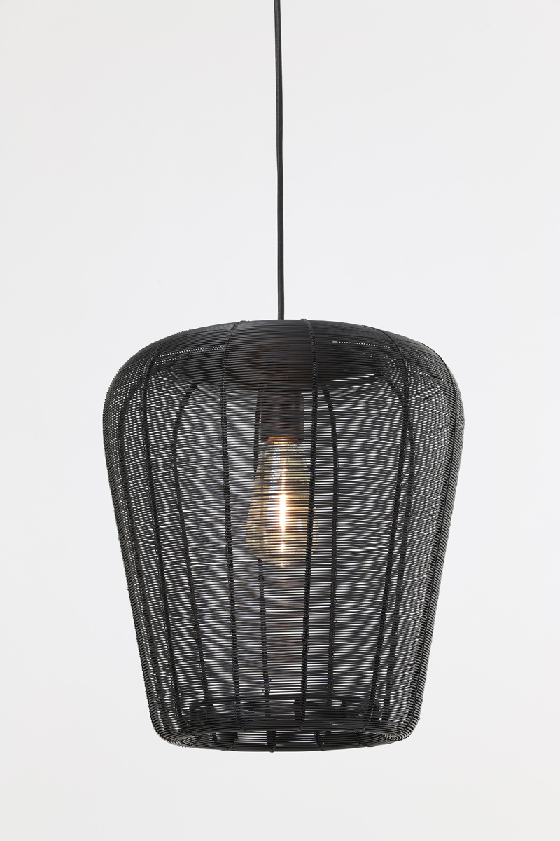 Light & Living - Hanglamp ADETA - Ø31x37cm - Zwart