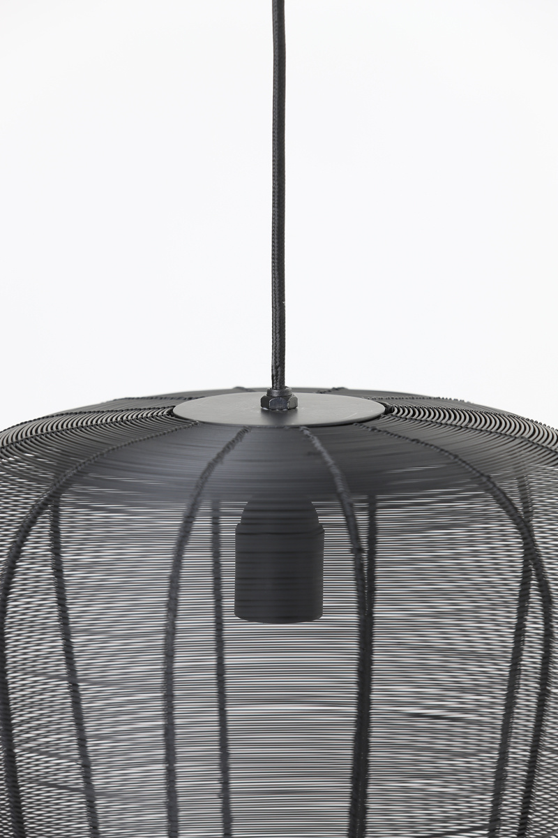 Light & Living - Hanglamp ADETA - Ø31x37cm - Zwart