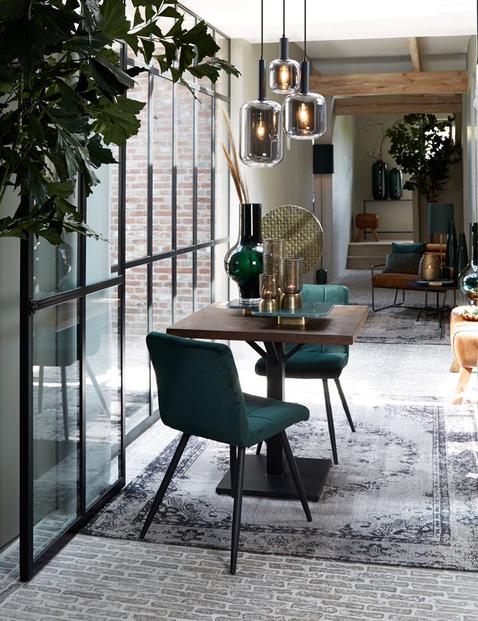 Light & Living - Hanglamp Lekar - 22x22x52 - Grijs