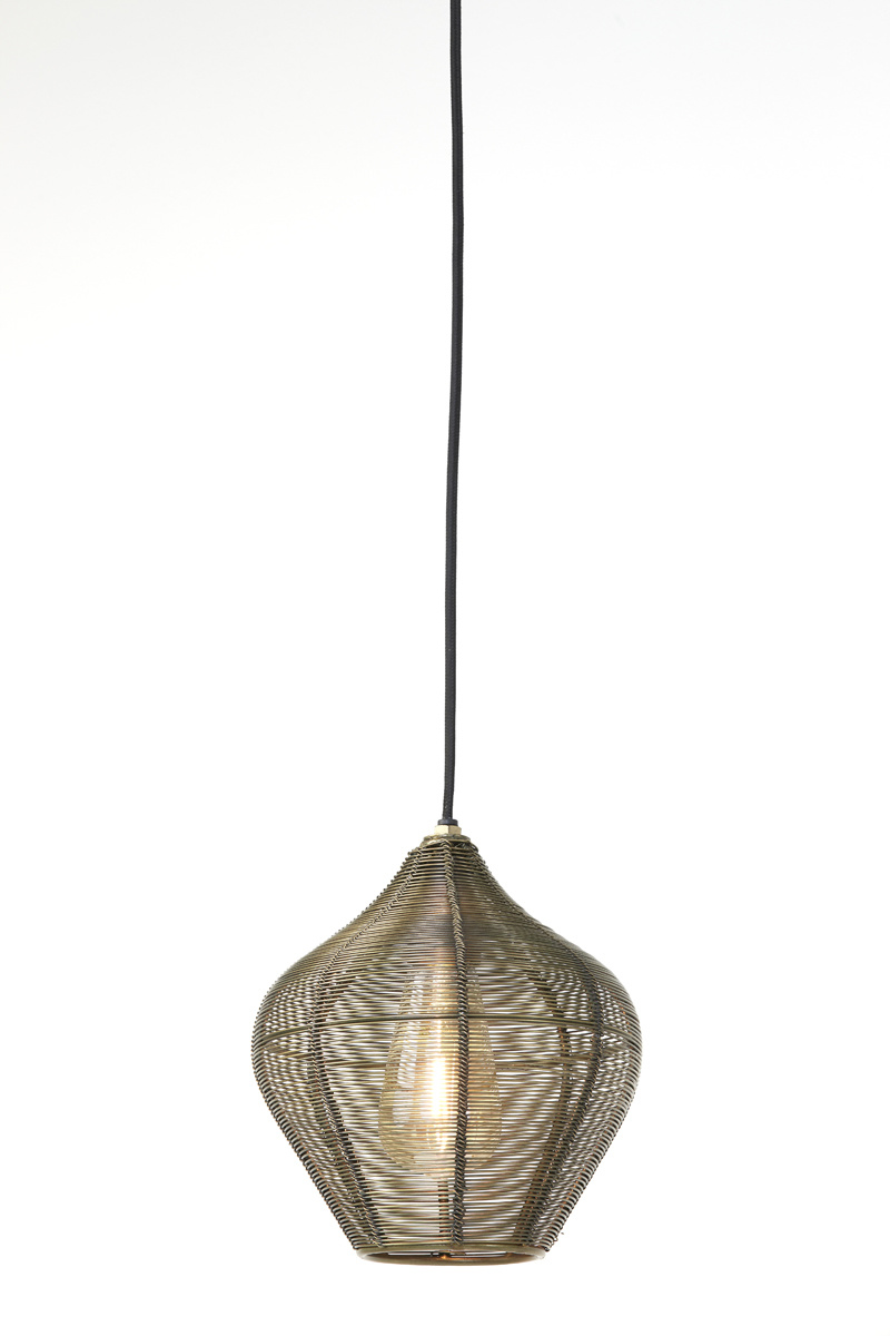 Light & Living - Hanglamp ALVARO - Ø20x22cm - Brons