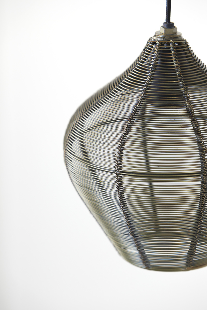 Light & Living - Hanglamp ALVARO - Ø20x22cm - Brons